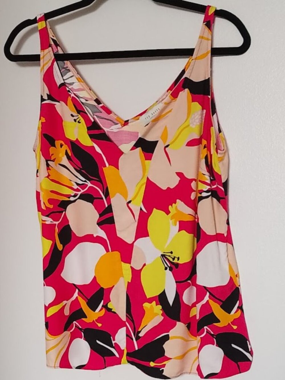 Ted Baker Womens Cami Top–Thaliah Abstract Floral Print Multi-Colour